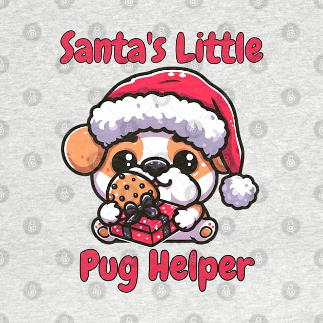 Merry Pugmas Funny Christmas Santa Pug Owner by Japanese Fever